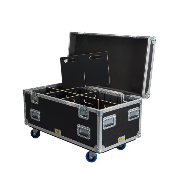 8 Unit LED Can Case with Castors - Image 2