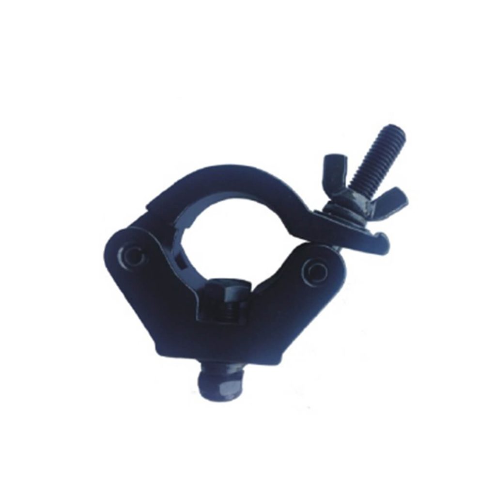 Slim Half Coupler, Width 30mm Max Load 200kg Black